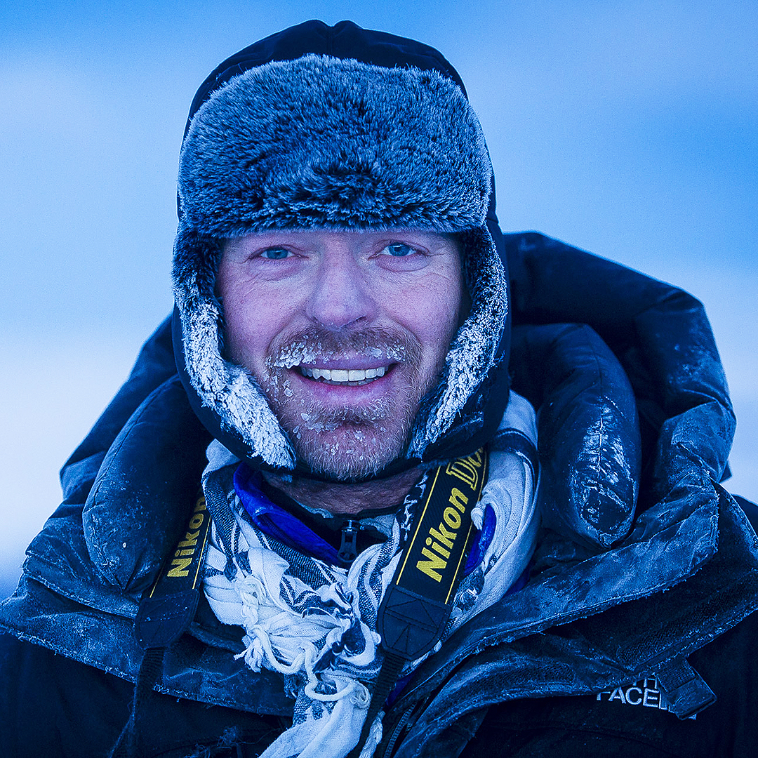Roger Brenhagen in cold-weather expedition gear